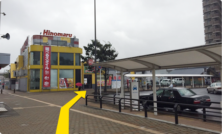 君津駅から当院までの道順1の写真