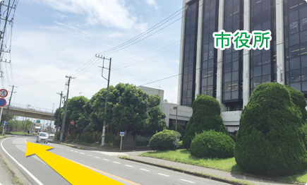 君津駅から当院までの道順3の写真