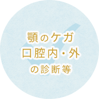 顎のケガ口腔内・外の診断等